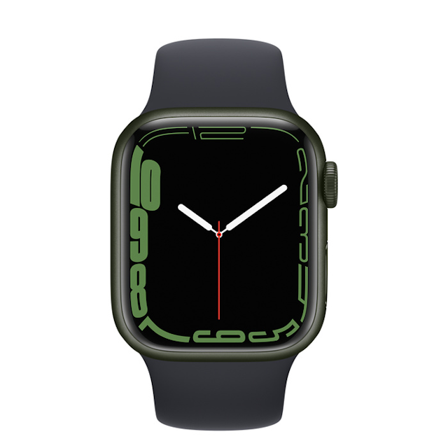 Apple Watch S7 41mm Midnight Aluminium Case with Sport Band MKMX3ZP/A